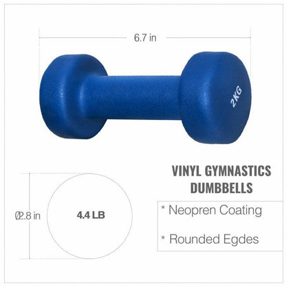 Neoprene Dumbbells (Set 2 x 1 - 8 lb)