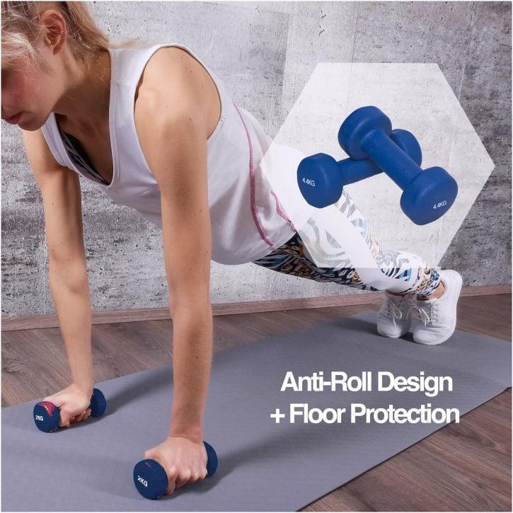Neoprene Dumbbells (Set 2 x 1 - 8 lb)