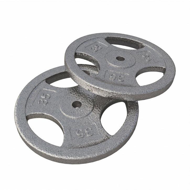 Cast Iron Weight Plate Tri Grip 2.5 - 45 lb