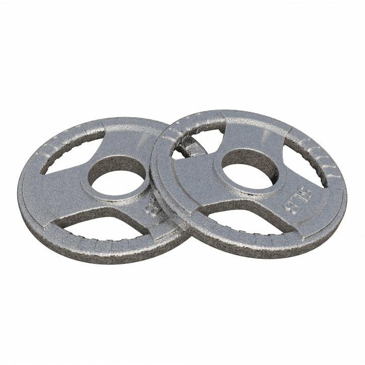 Cast Iron Olympic Weight Plate Tri-Grip 5/25/35 lb