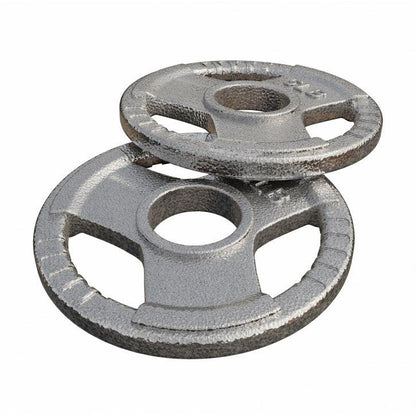 Cast Iron Olympic Weight Plate Tri-Grip 5/25/35 lb