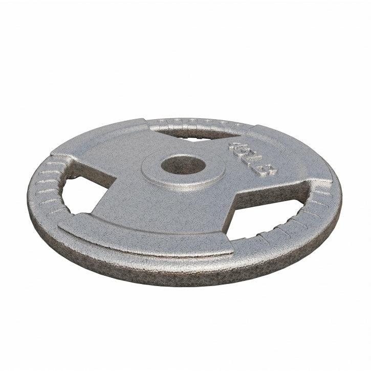 Cast Iron Olympic Weight Plate Tri-Grip 5/25/35 lb
