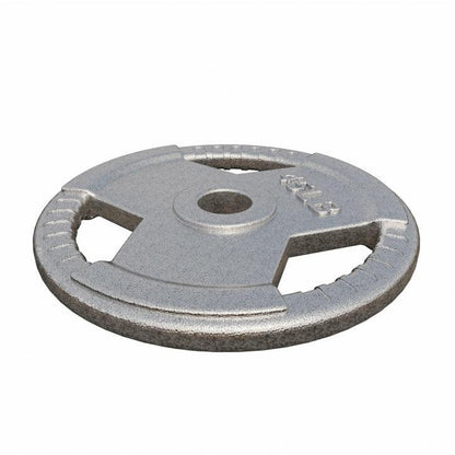 Cast Iron Olympic Weight Plate Tri-Grip 5/25/35 lb