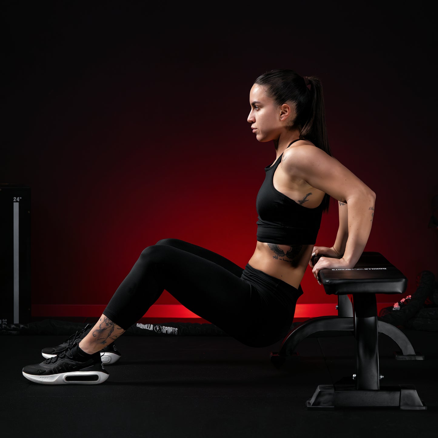 Flat Bench White/Black