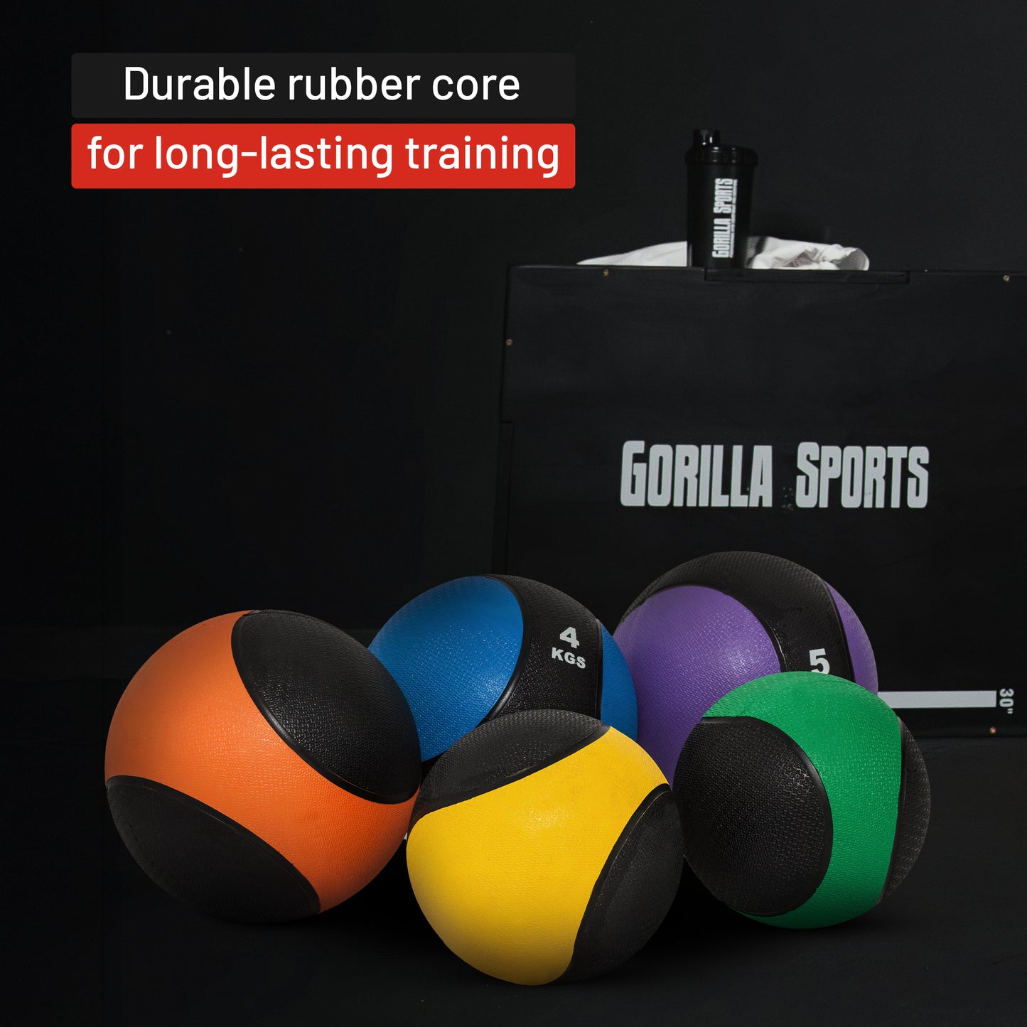 Rubber Medicine Ball  1 - 10 kg