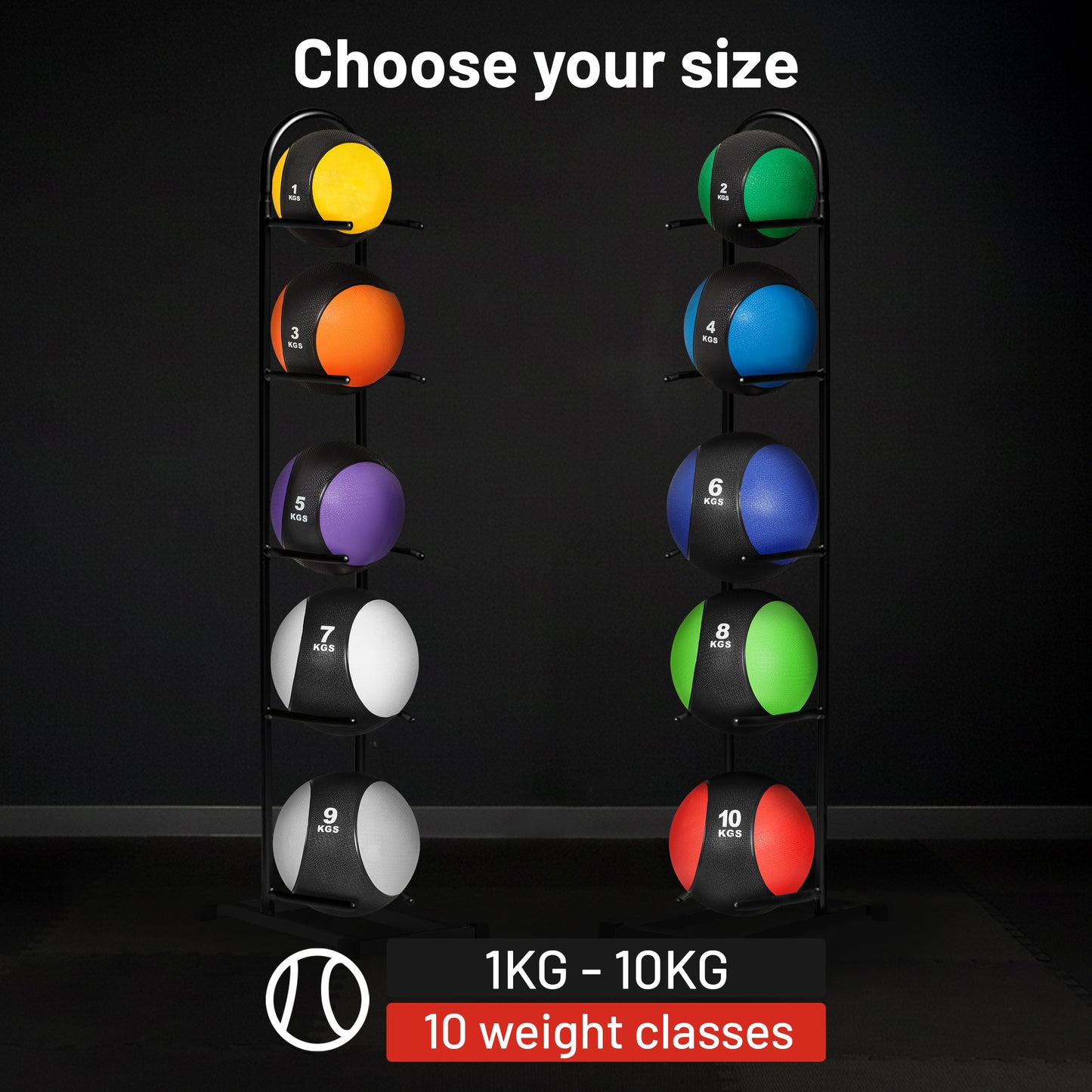 Rubber Medicine Ball  1 - 10 kg