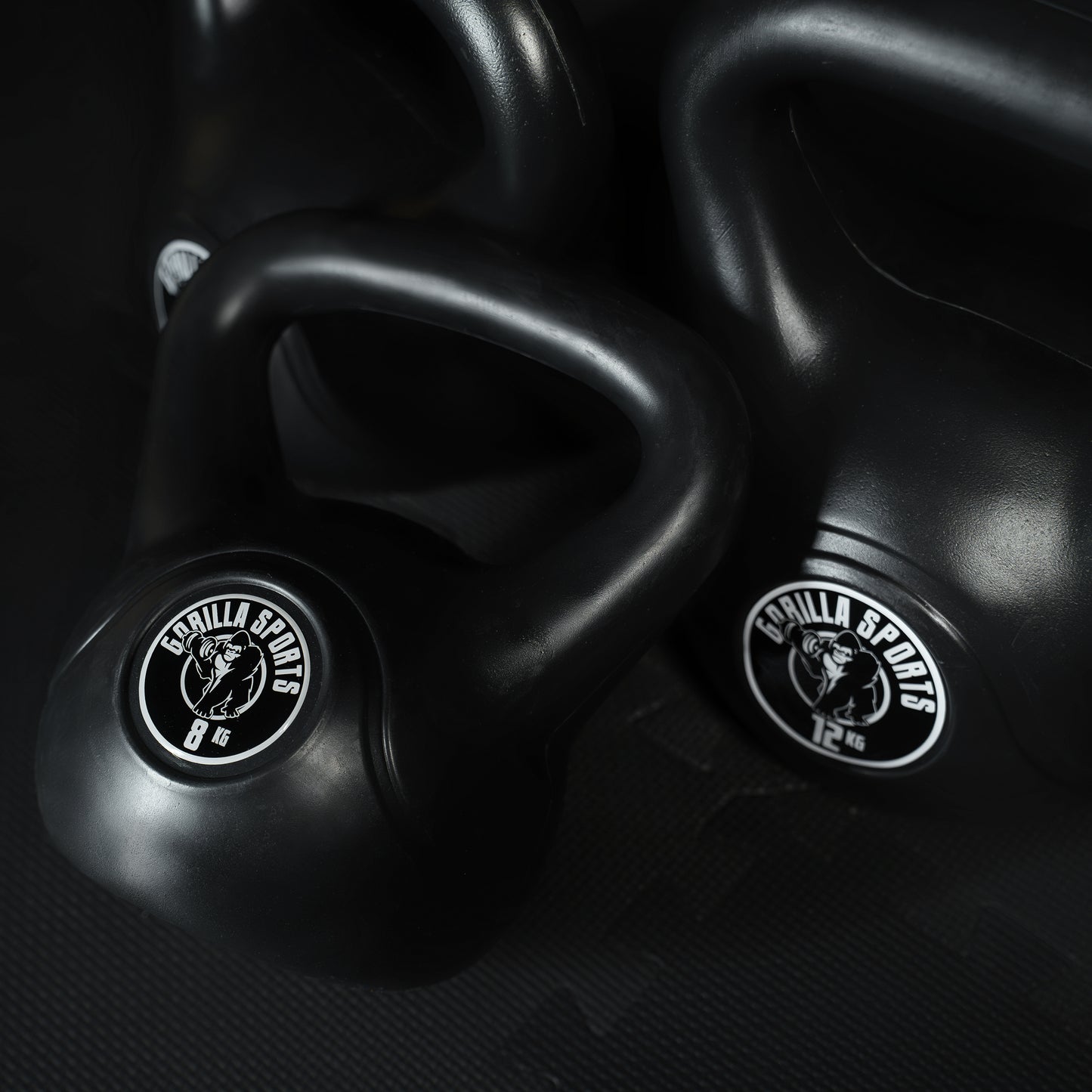 Plastic Coated Kettlebell 2-20 kg, Black