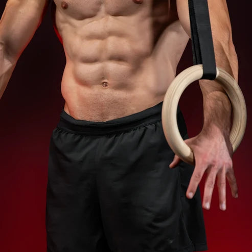 Gymnastic Rings in Plastic/Wood (Set of 2)