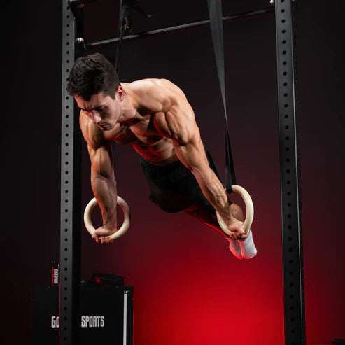 Gymnastic Rings in Plastic/Wood (Set of 2)