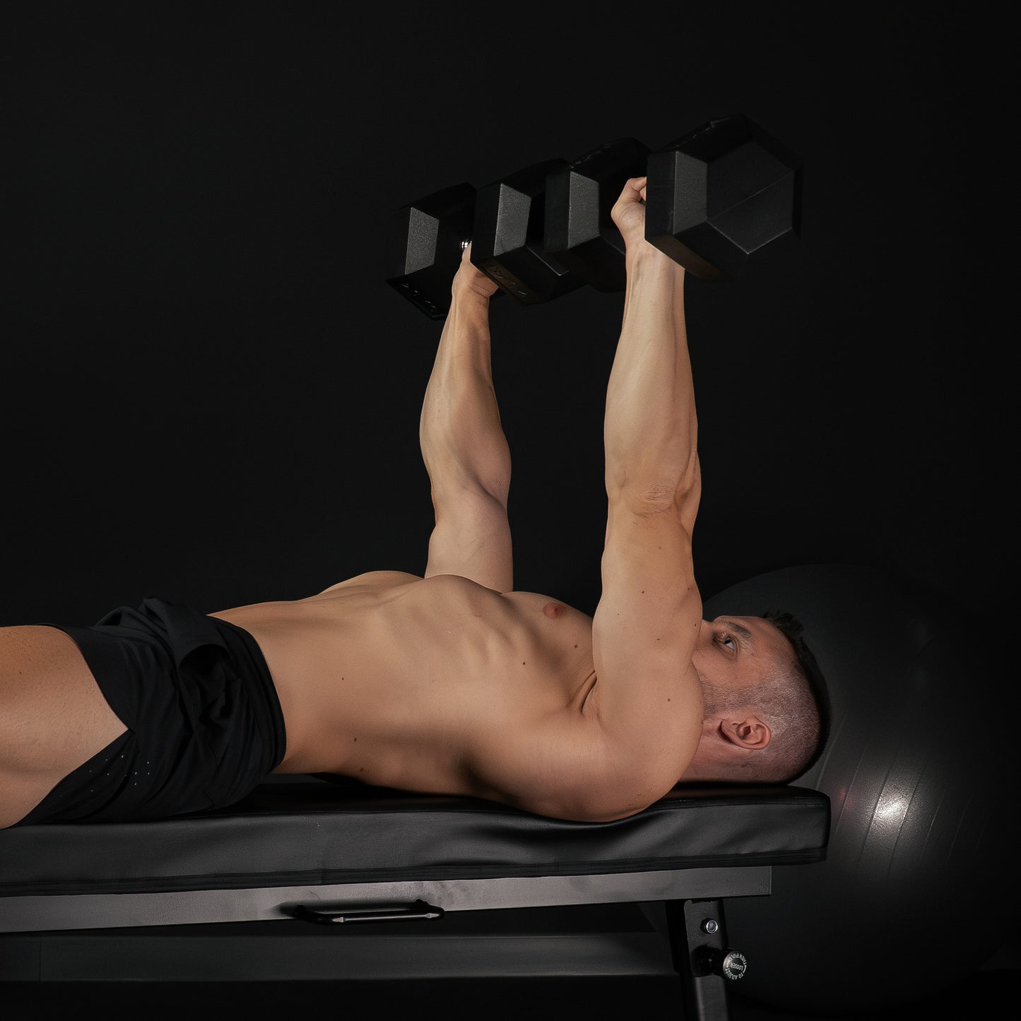 Hex Rubber Dumbbell 2 - 27.5 kg