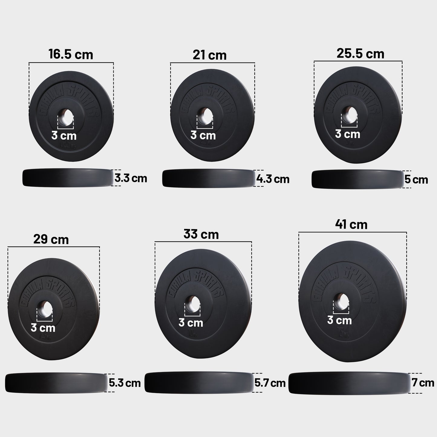 Vinyl Weight Plate 30/31 mm