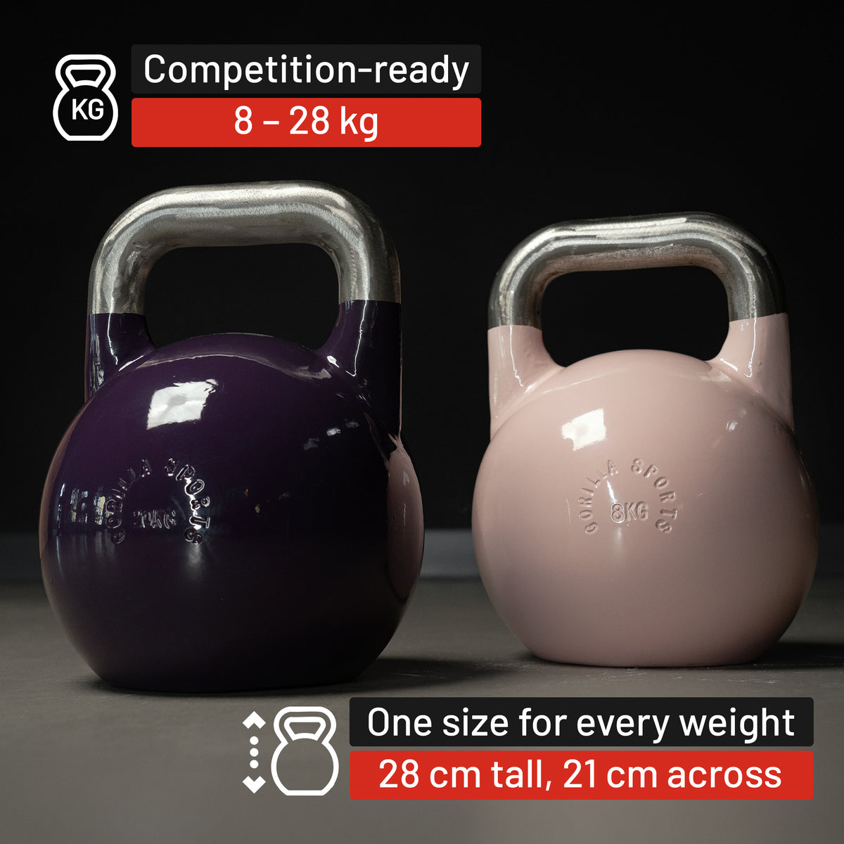 Competition Kettlebell 8 - 28 kg or in Set