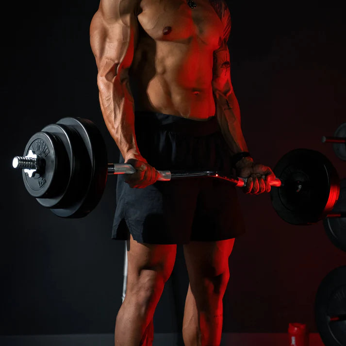 Weight Bar Set with Barbell, EZ Curl Bar, and Dumbbells