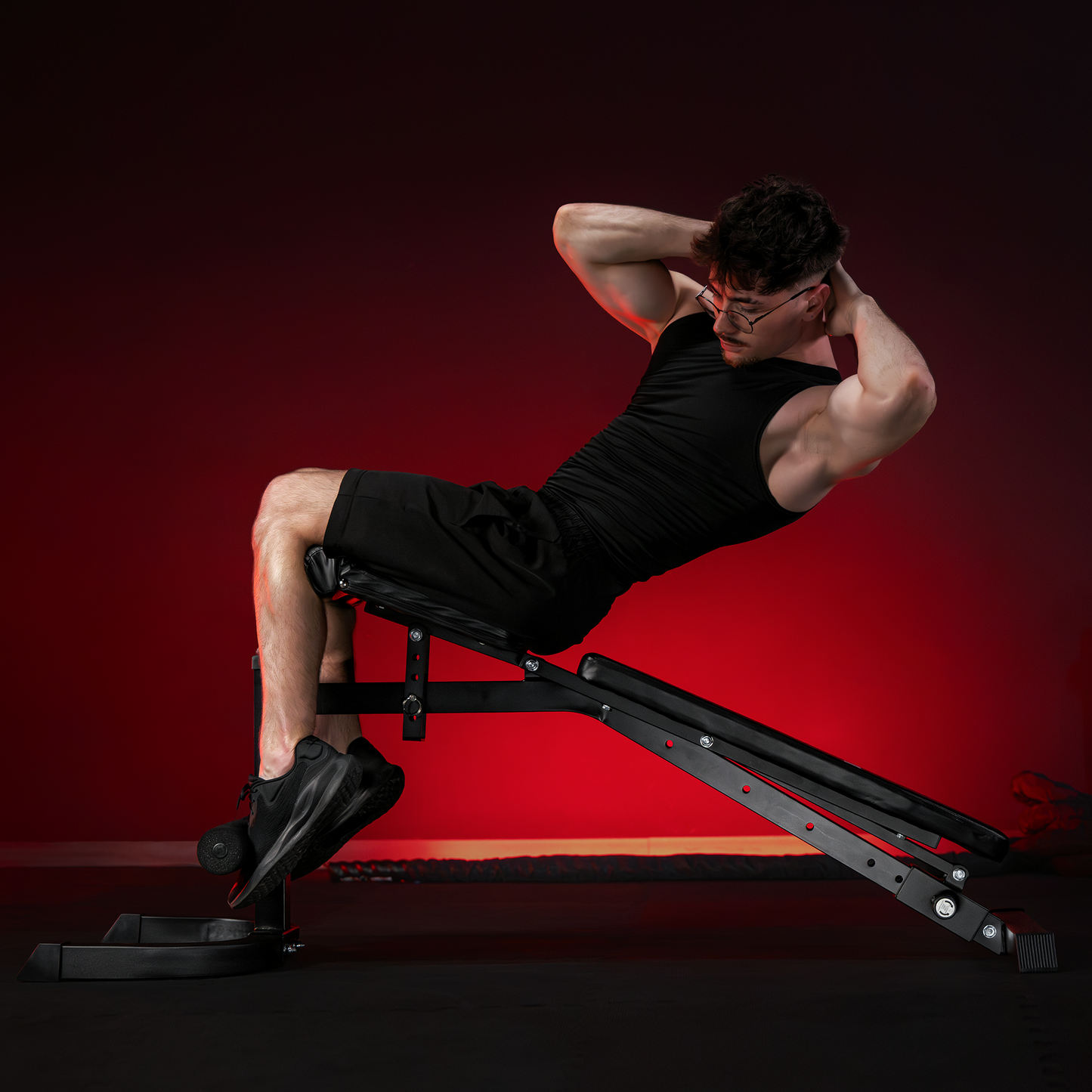 Adjustable Preacher Curl Bench - White/Black