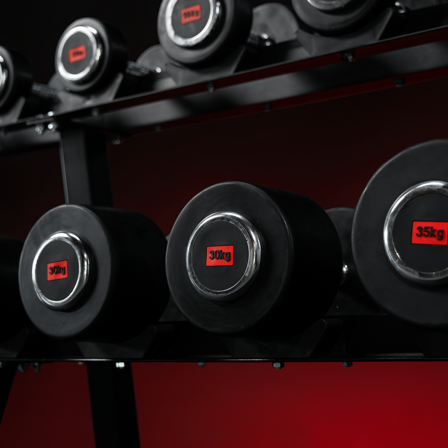 Rubber Coated Dumbbell 2.5 - 27.5 kg or in Set