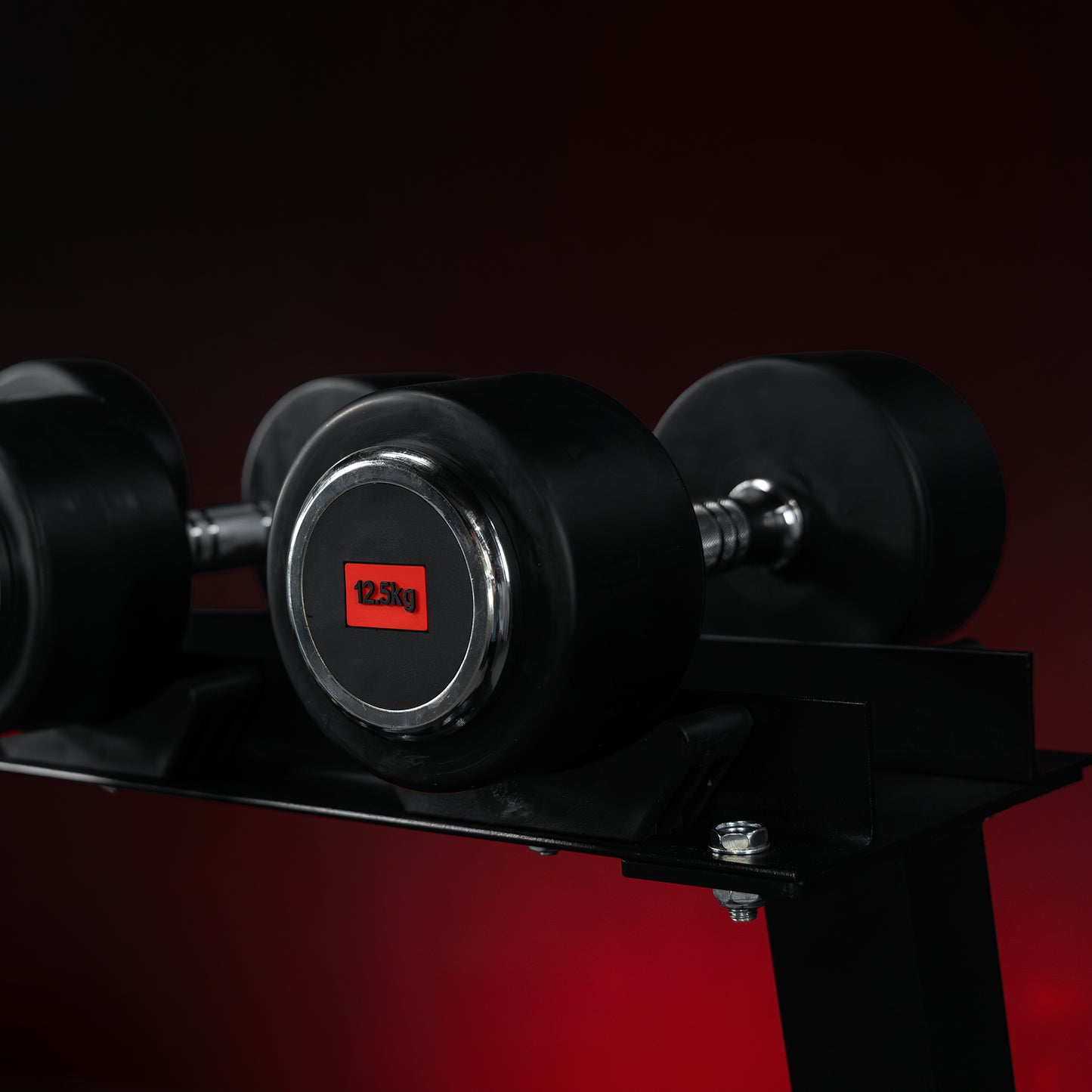 Rubber Coated Dumbbell 2.5 - 27.5 kg or in Set