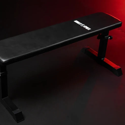 Adjustable Flat Bench White