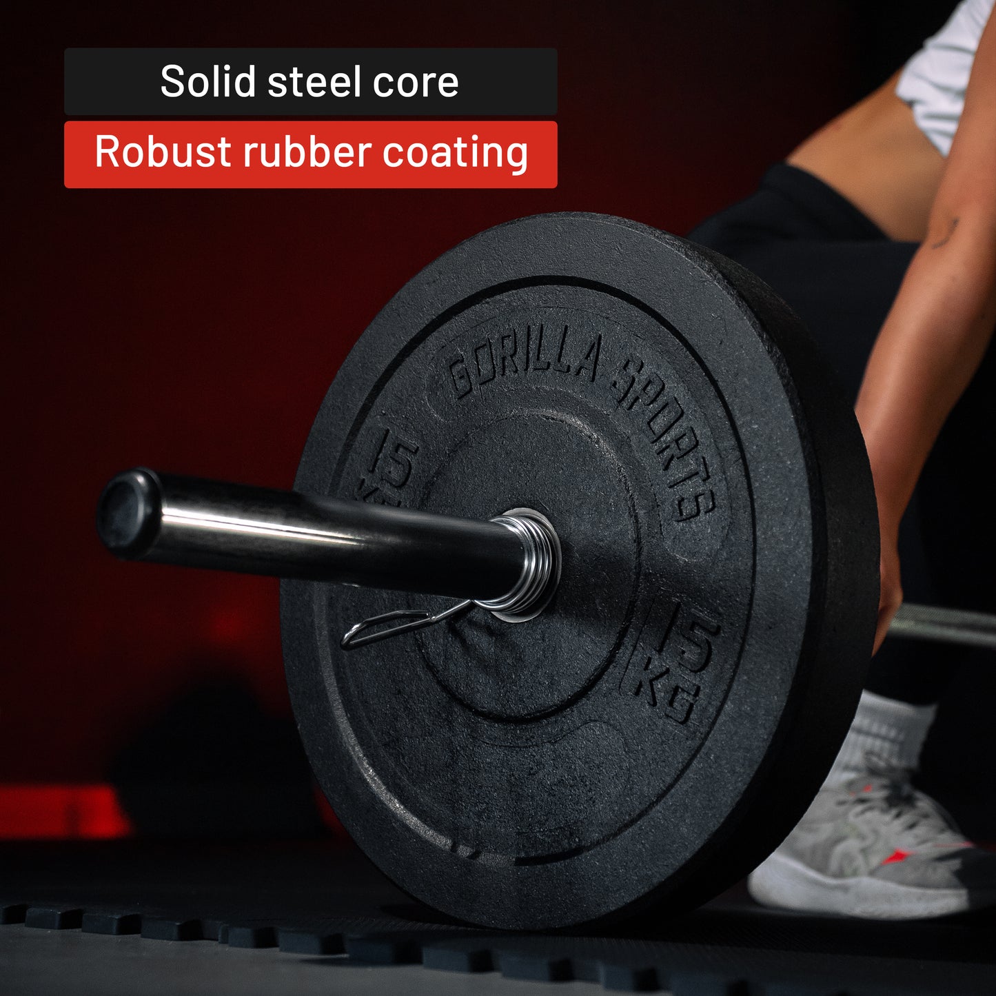 Rubber Coated Bumper Plates 5 - 25 kg