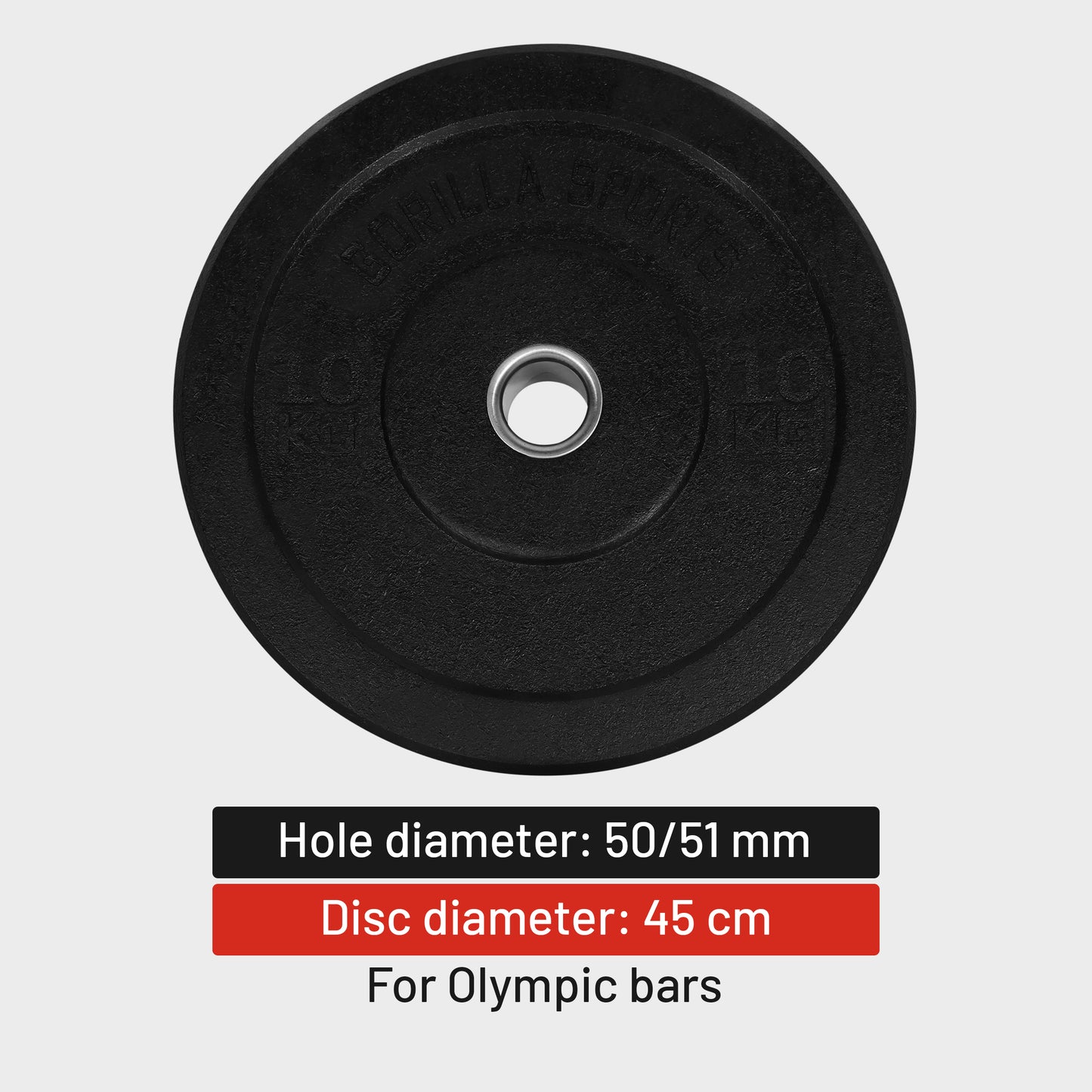 Rubber Coated Bumper Plates 5 - 25 kg