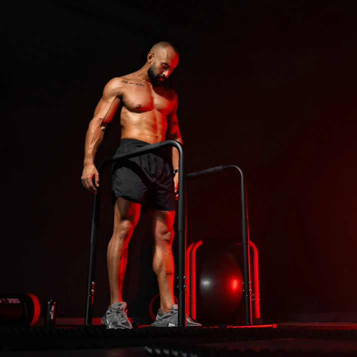 Push Up Stand Dip Bars Black/Red/Blue