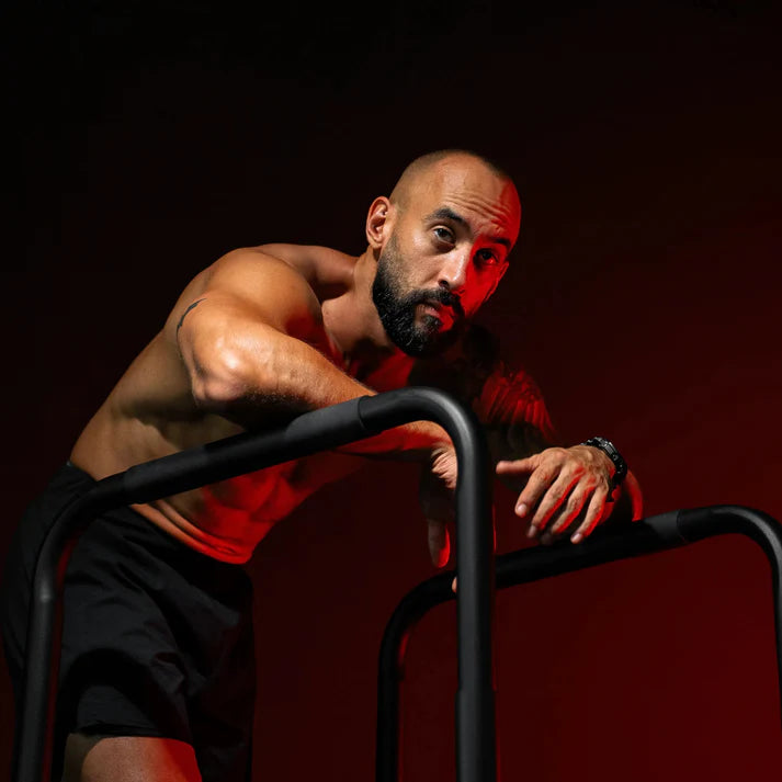 Push Up Stand Dip Bars Black/Red/Blue