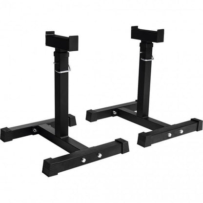 Adjustable Barbell Rack in Black