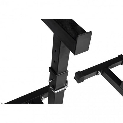 Adjustable Barbell Rack in Black