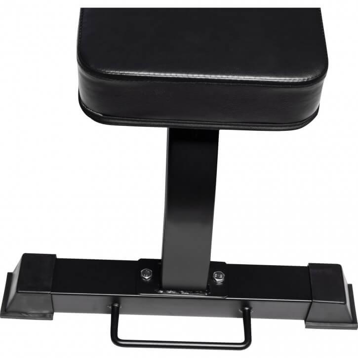 Flat Bench with Wheels Black