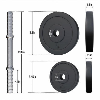 Plastic Dumbbell Set 17 kg